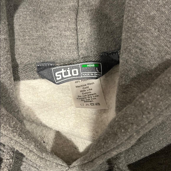 Stio Charcoal Gray Men's Hoodie - Picture 3 of 4